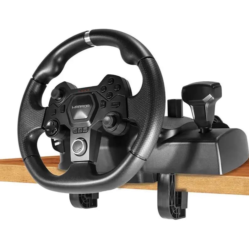 Volante Gamer Warrior Artaxes com Pedal e Force Feedback - PC/PS3/PS4/Xbox/Switch - JS090