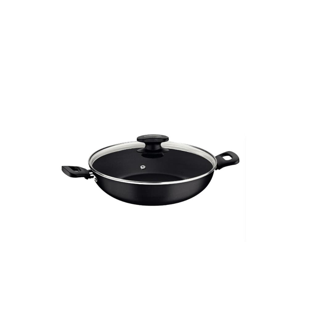 Panela Wok Alum Antiaderente 28cm Loreto Grafite - Tramontina