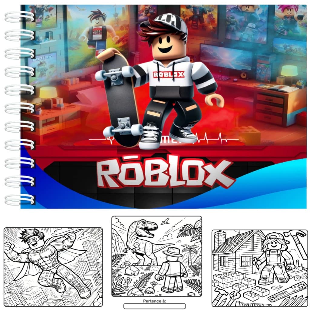Livro de Colorir Roblox 50 folhas - Capa dura