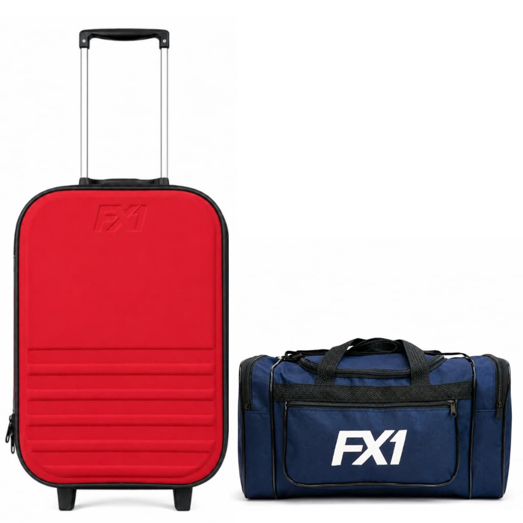 Conjunto de Bagagens FX1 - Bolsa de Viagem com Alça + Mala de Bordo 10kg Com Medidas ANAC