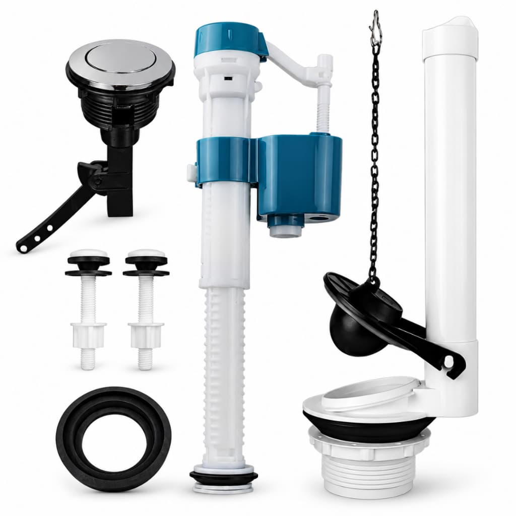 Kit Reparo Caixa Acoplada Completo Mecanismo Descarga Vaso Sanitário Universal