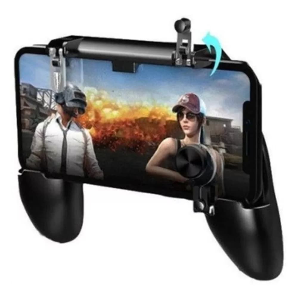 Gatilho Mobile para Celular com Gatilho de Ferro e Botão Sensível, Suporte Ajustável para Jogos de Tiro Mobile, Acessóri