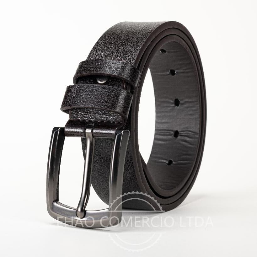 Cinto masculino cinto PU de alta qualidade fivela de pino de metal cinto masculino de tamanho grande 110cm-160cm