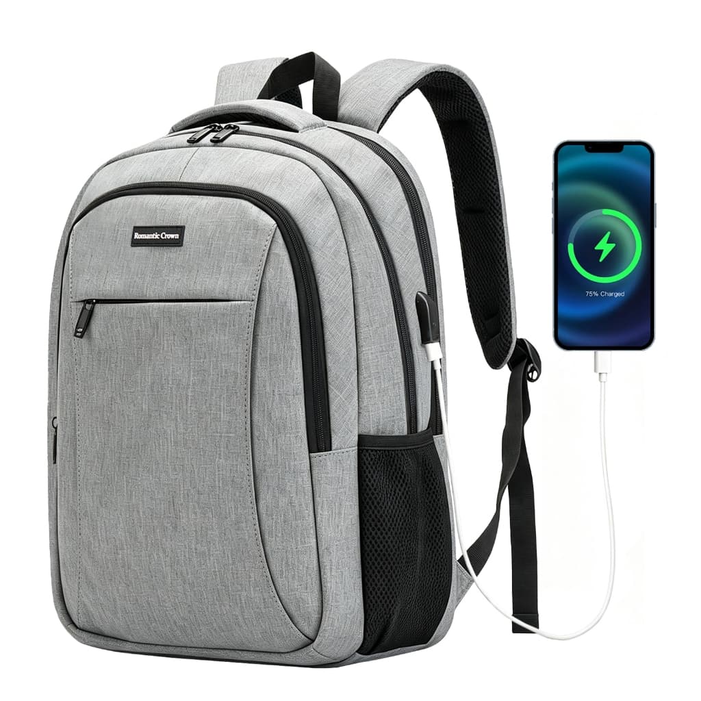 Mochila Masculina Impermeável Reforçada, Compartimento Notebook 15,6", Grande Capacidade Para Viagem Escola