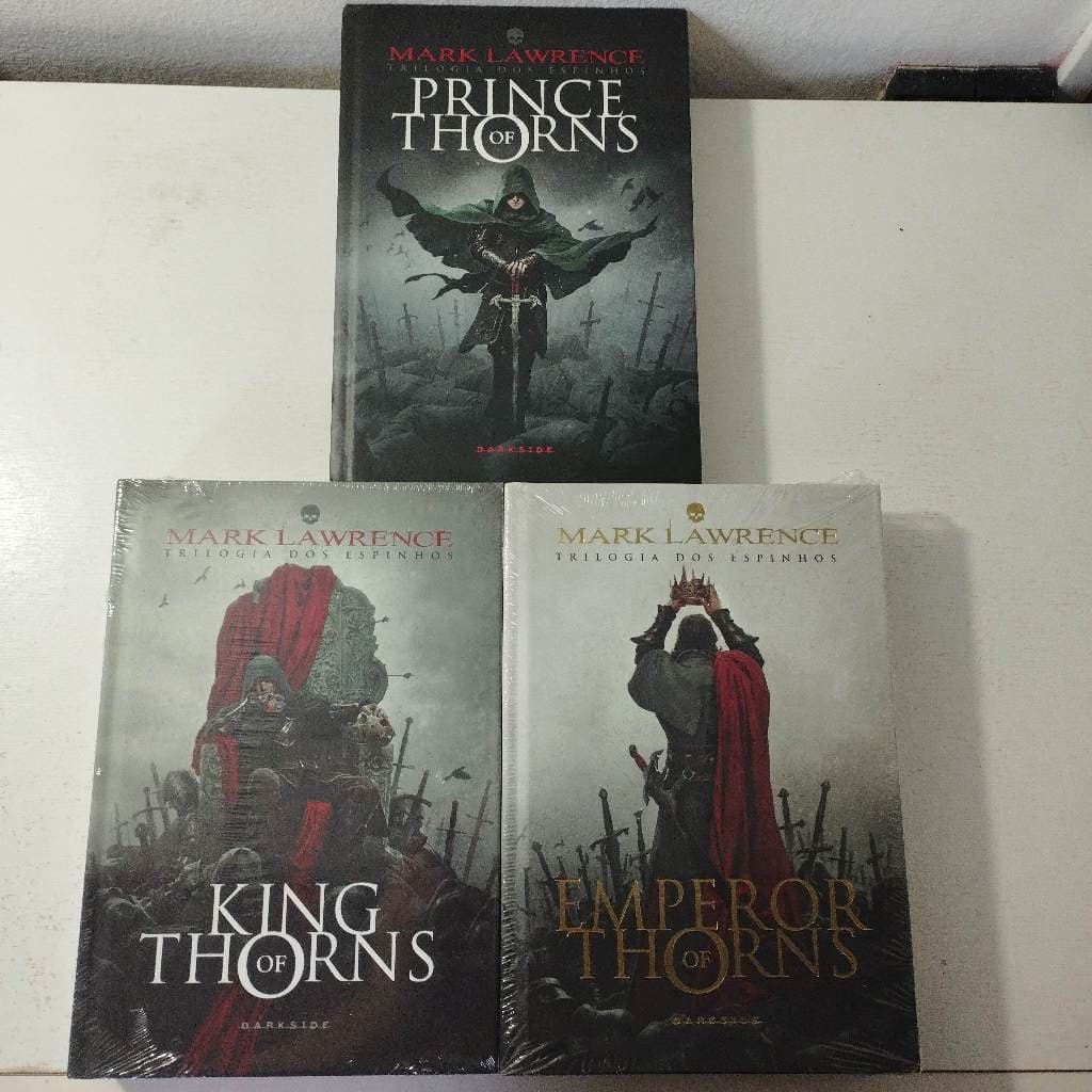 KIT Livros Mark Lawrence – Prince of Thorns + King of Thornes + Emperor of Thornes