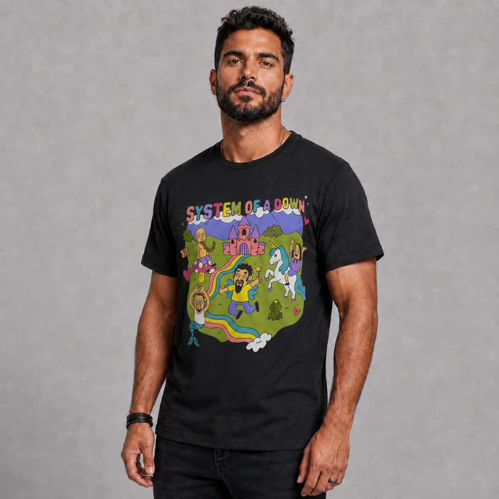 Camiseta System Of A Down Metal Desenho Estampada 100% Algodão Unissex . Envio Rapido.