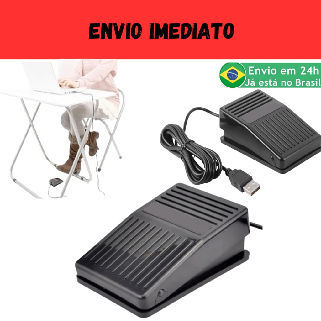 Pedal Usb Pc Área Médica Ideal Para Jogos samples itens câmera controle rápido de qualquer comando