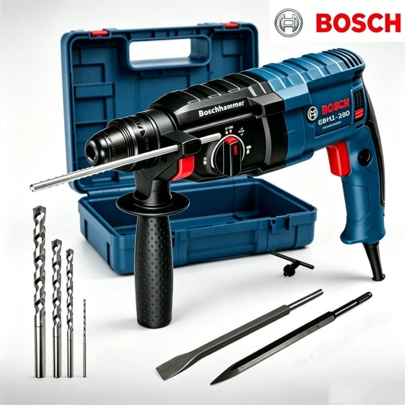 Martelo rotativo de alta potência perfuradora de choque de betão perfuradora de parafuso Bosch GBH 2-28D 1500w acessório
