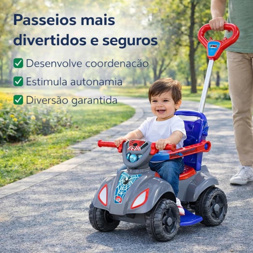 Quadriciclo Infantil Dog Menino - Azul