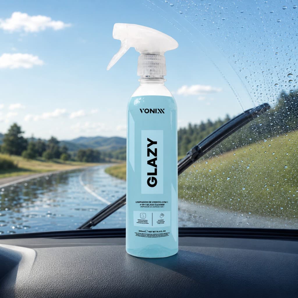 Glazy Vonixx 500ml Limpa Vidros 4 em 1