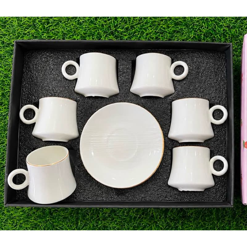 Jogo de xícara de café 90 ml, conjunto 6 peças de cada