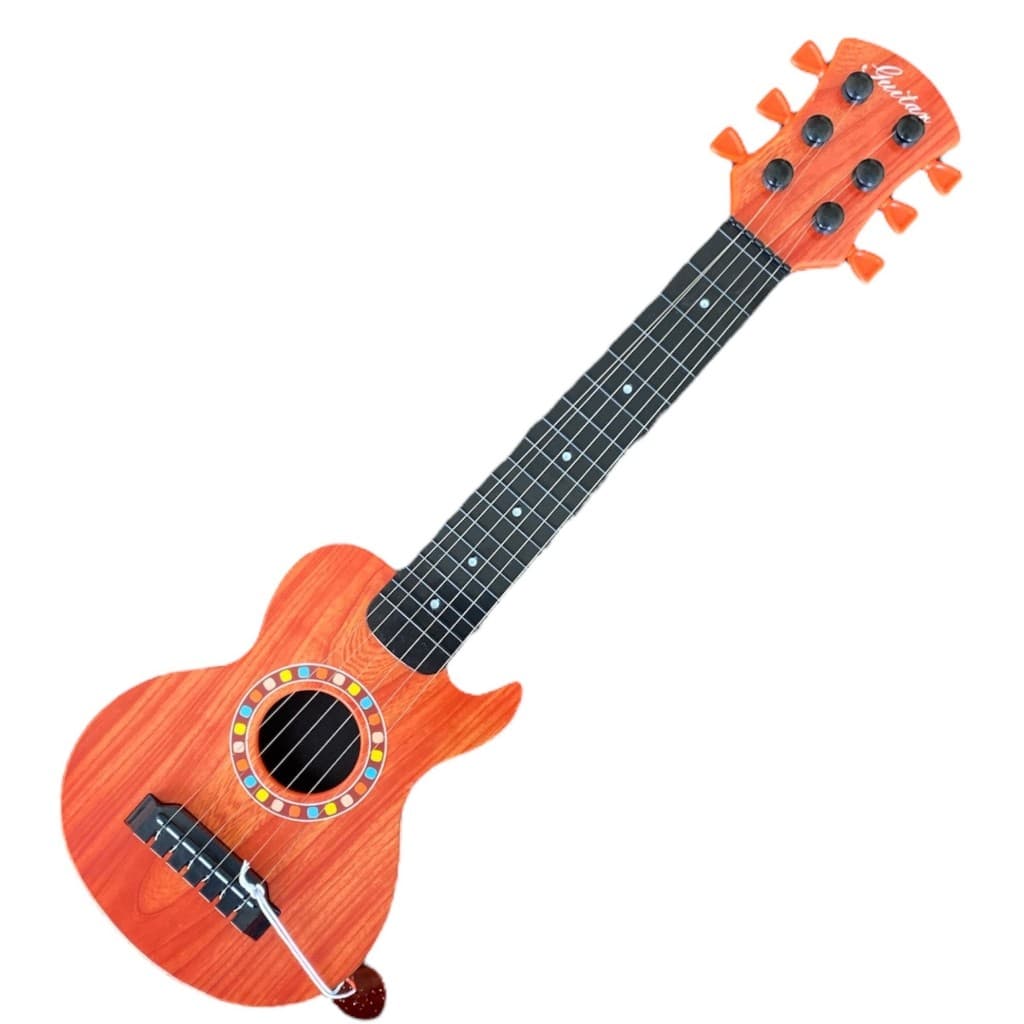 Mini Violão Infantil 6 Cordas em Aço Brinquedo Instrumento