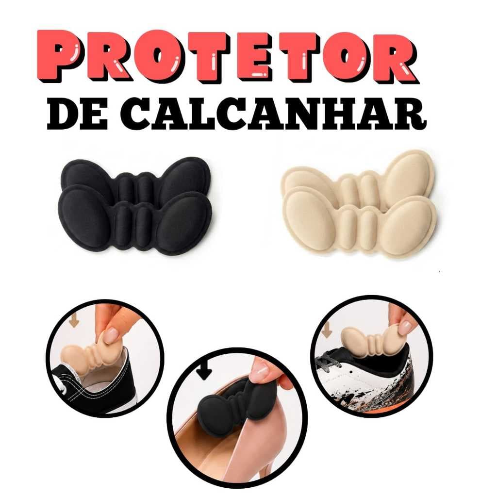 Kit Protetor De Calcanhar 1 2 3 e 4 Pares Adesivo Palmilha Macio Almofada Proteção e Conforto