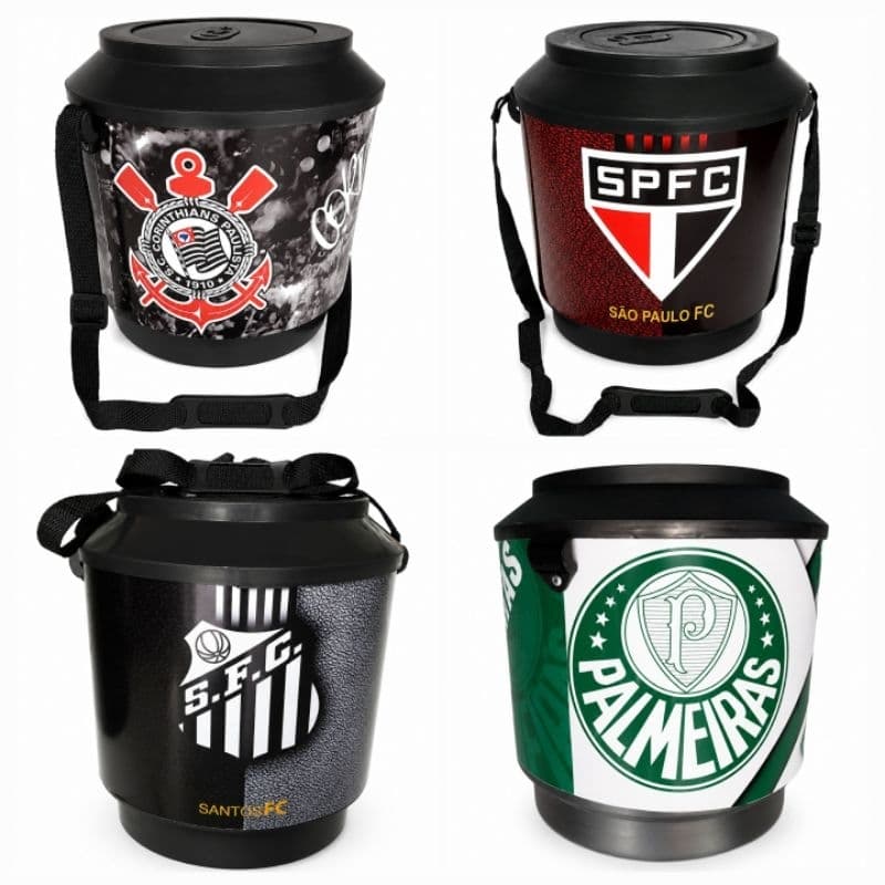 Cooler Personalizado Times Caixa Térmica Bebidas 30 Latas AlçaNylon