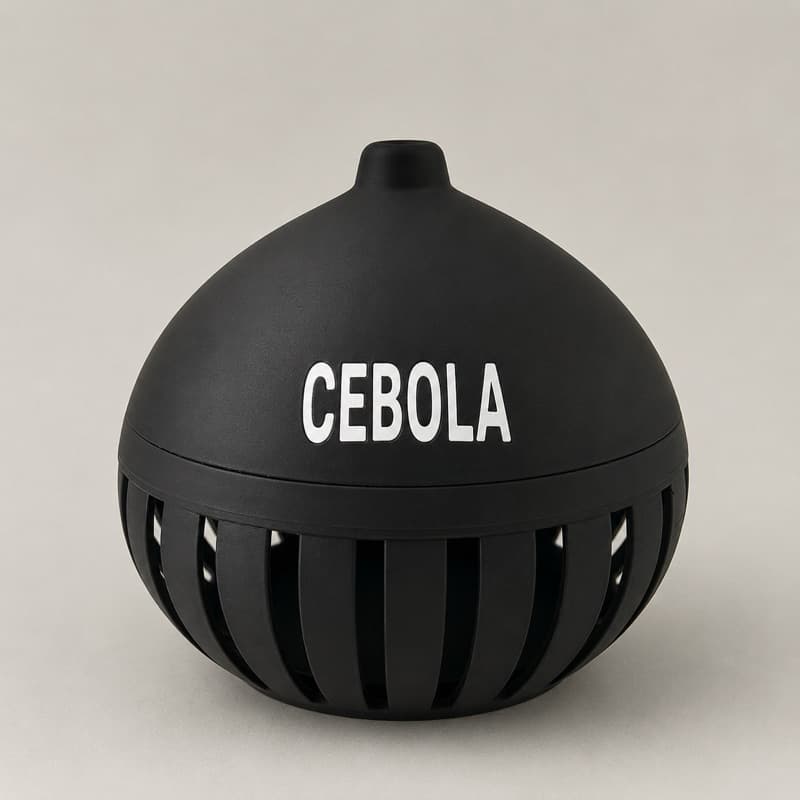 Porta Cebola Ventilado | Mantém a cebola fresca por mais tempo | Moderno e Elegante | Decoração Cozinha