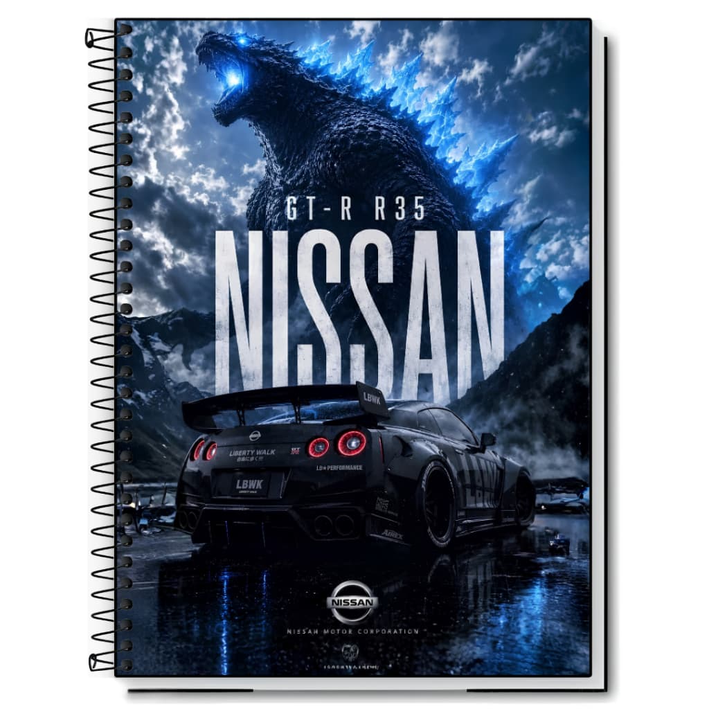 Caderno Universitário | Carros Tunados | Tunning Deluxe | Capa Dura & Espiral 1,10,15 e 20 Matérias