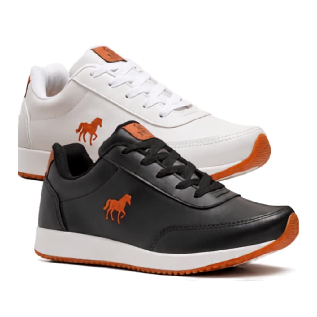 Kit 2 Sapatênis Masculino Confortável NOG Polo Casual Para Dia a Dia