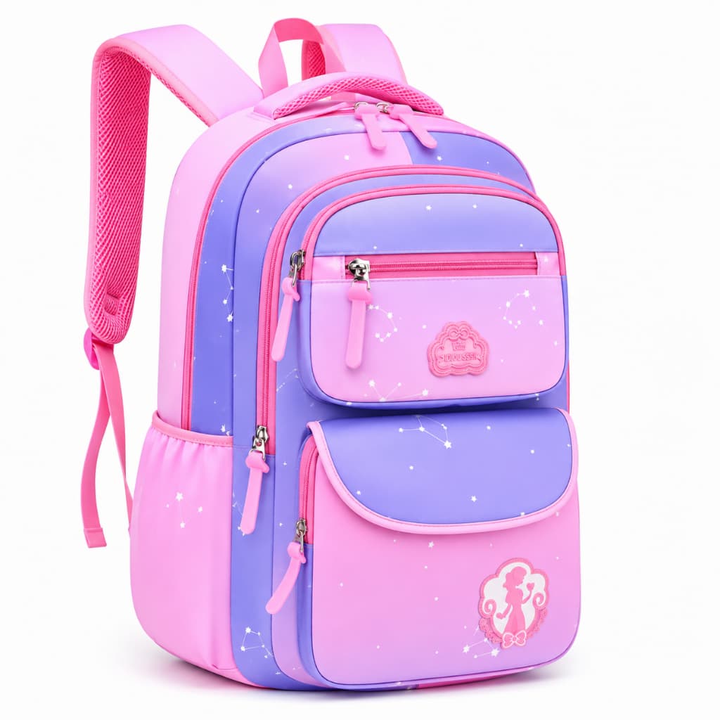 mochila infantil, mochila menina, mochila rosa, mochila lilás, mochila grande, mochila escolar grande, mochila juvenil