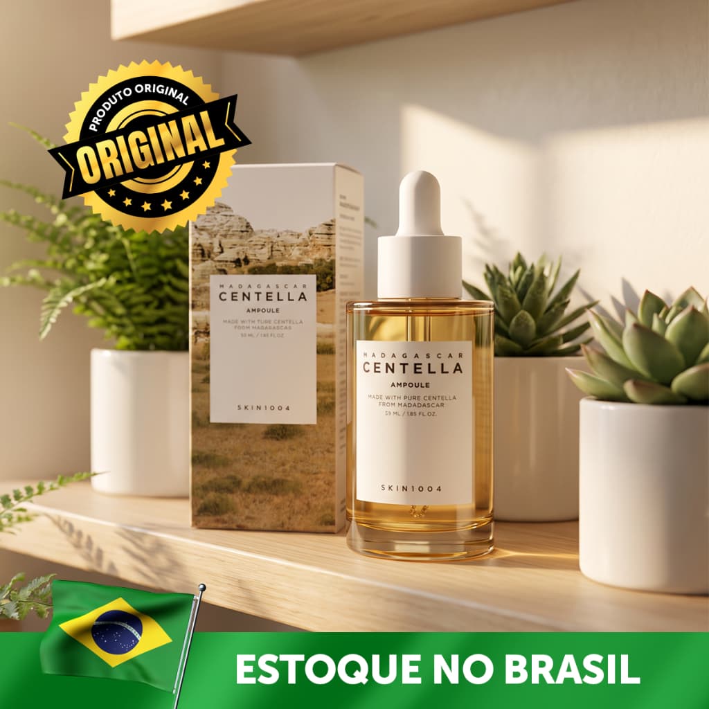 SKIN1004 Madagascar Centella Ampoule 95ml Sérum Facial Calmante Coreano Pele Sensível Acalma Vermelhidão Hidratante