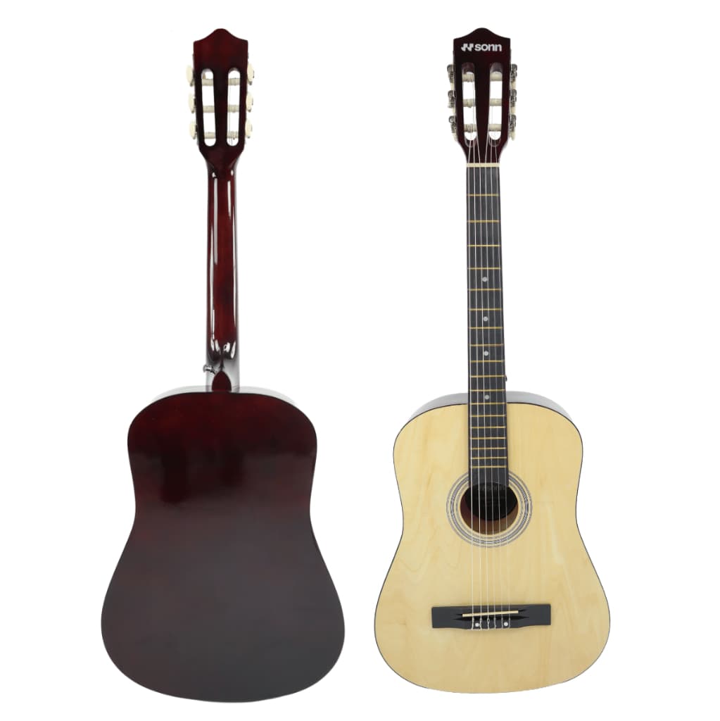 Violão Acústico  38" Sonn  6 cordas em Nylon madeira natural SNG-38C-NT com Tensor e Tarraxas Cromadas para iniciantes