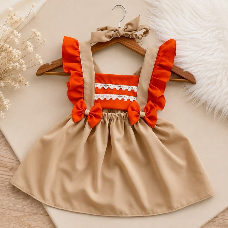VESTIDO INFANTIL MOANA ROMPER MENINA 1 a 2 anos