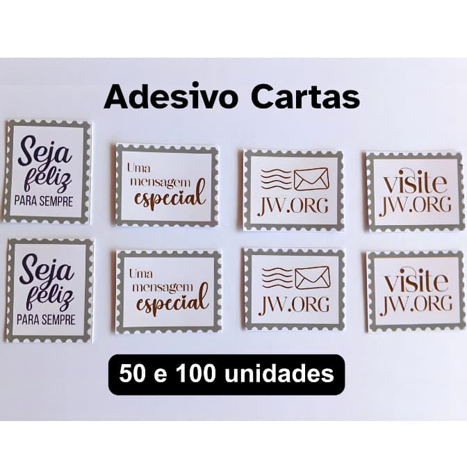 Adesivos para cartas Selo | Testemunho Pregação