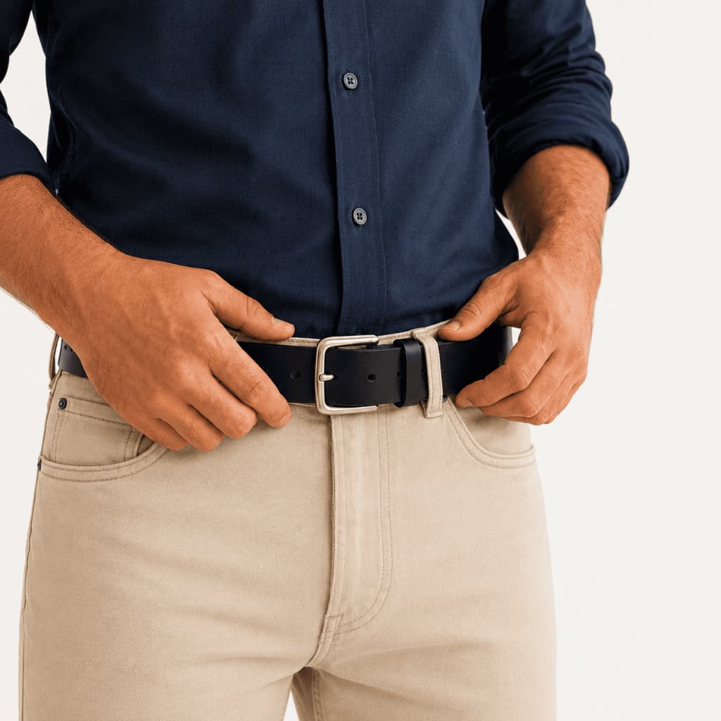 Cinto Unissex Masculino Feminino Couro Sintético Premium 3cm Largura Casual Social Tamanho Especial Plus Size 110 cm