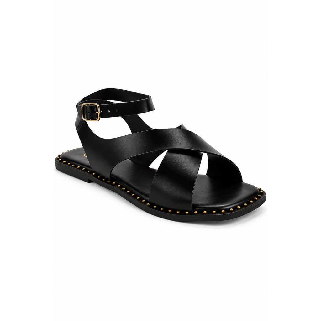 Rasteirinha Feminina Flat Bico Folha Tela Confortável Casual