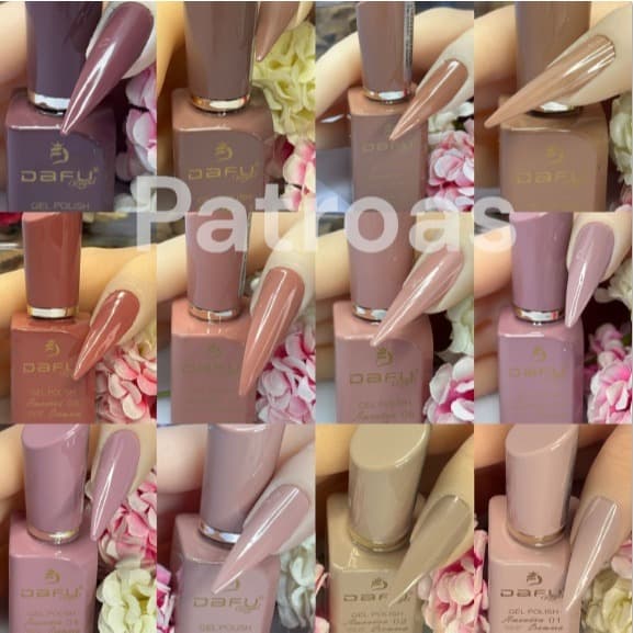 Esmalte em Gel Amêndoa Cremosa Dafu Royal 12ML  Uv/Led Sem TPO