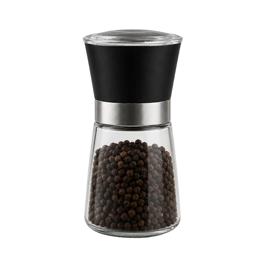 Moedor De Temperos Sal Pimenta Moagem Ajustável Manual Qualidade Premium Em Aço Inox E Plastico