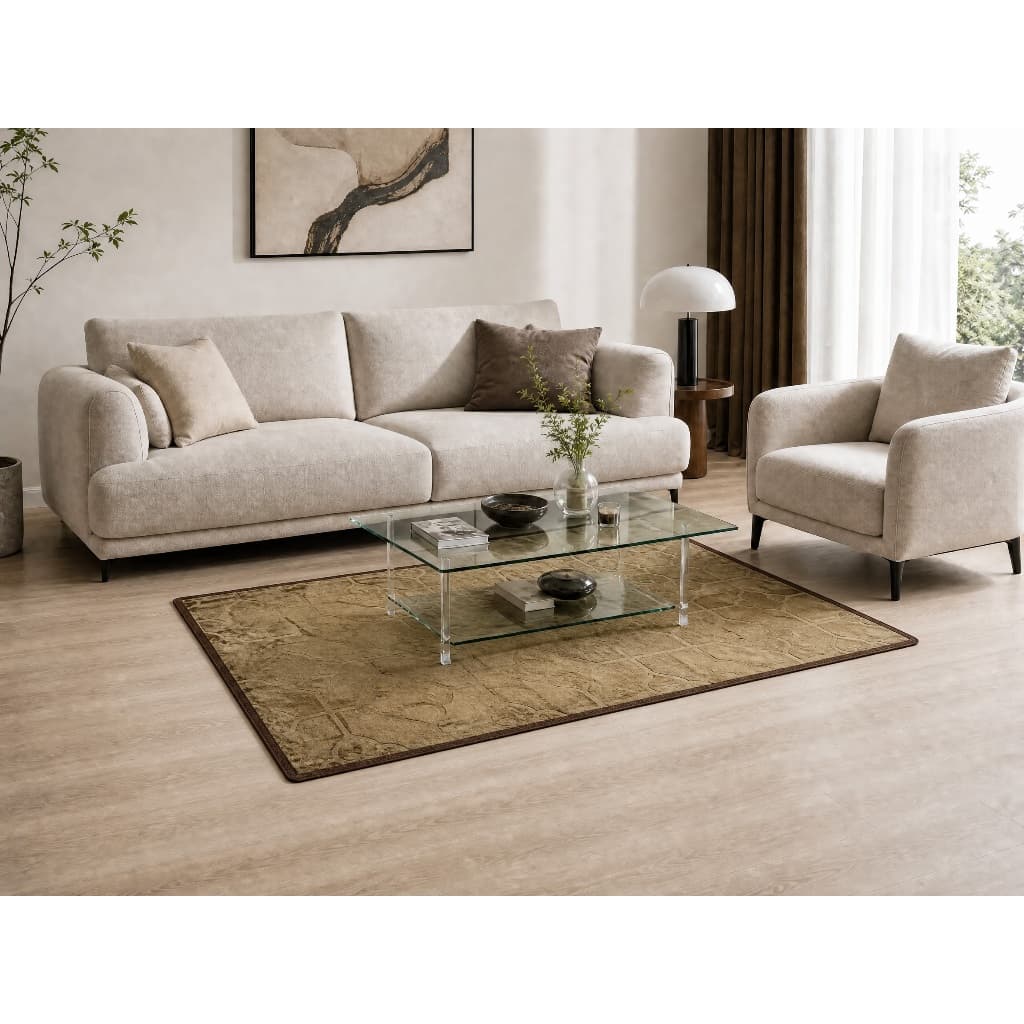 Tapete Sala Quarto liso 1x1,50 Mt Antiderrapante Flannel Pequeno