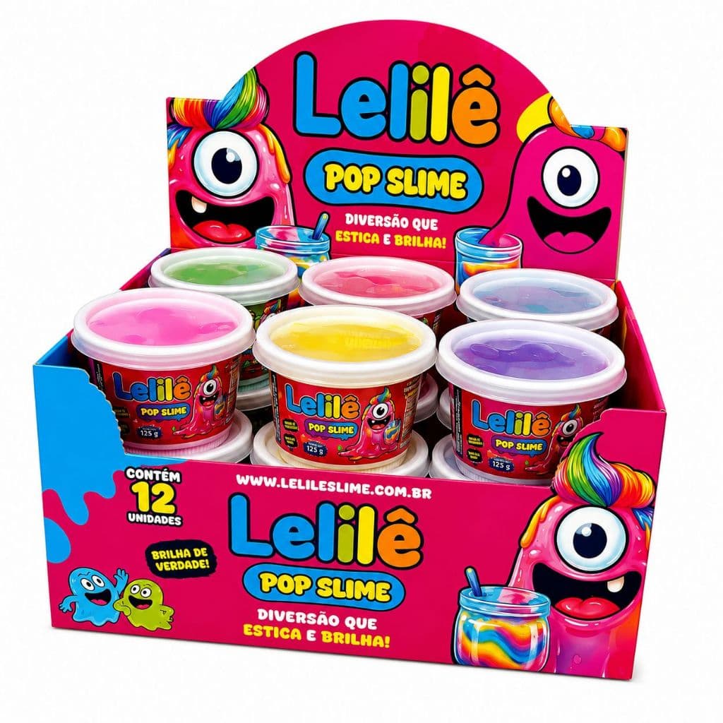 SLIME 125 GRAMAS  1 CAIXA CORES VARIADAS INFANTIL SLIME PROMOÇÃO