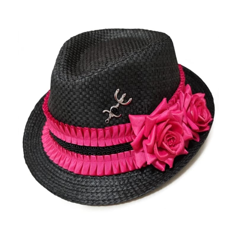 Chapéu pombagira preto e rosa dona menina menina do cabaré umbanda candomblé quimbanda