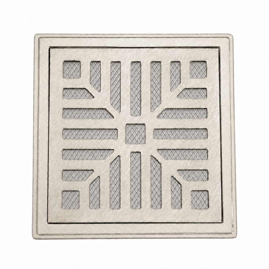 Ralo Grelha Quadrada com caixilho 15x15cm - Tela Anti Inseto Área Externa AC Grelhas