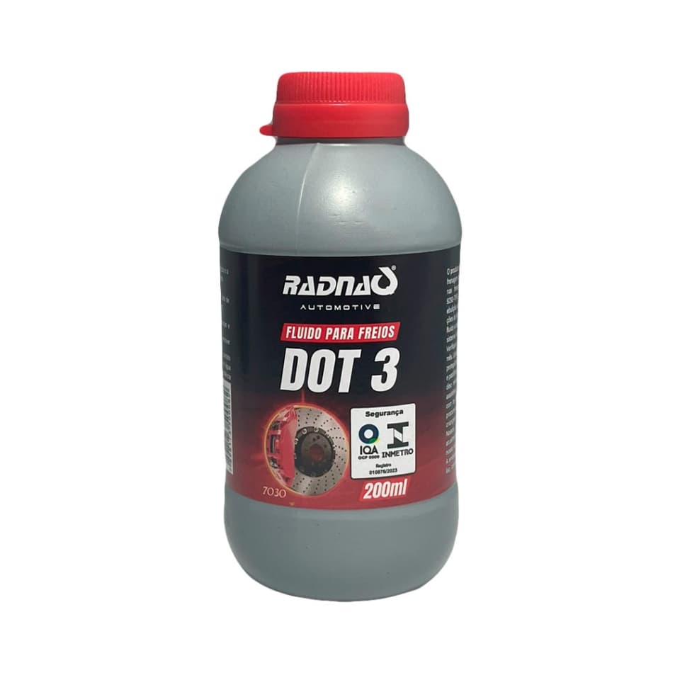 FLUIDO DE FREIO 200ML DOT3 DOT4 DOT5 MOTO E CARRO SINTETICO