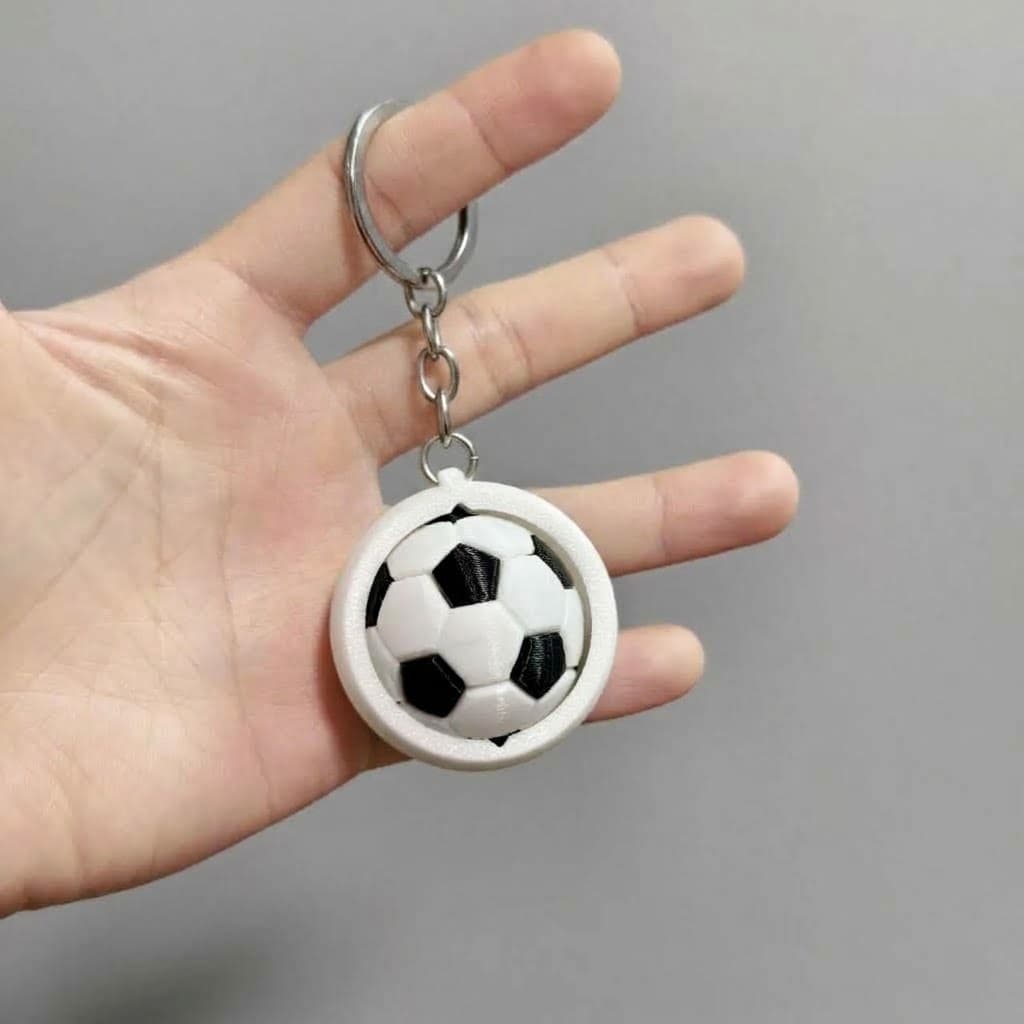 Chaveiro Bola de Futebol Giratória