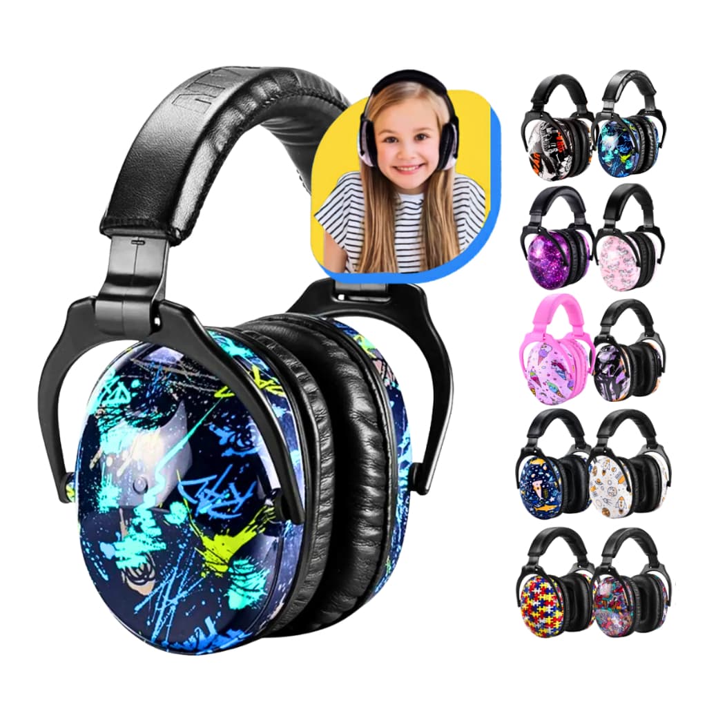 Fone Abafador de Som Protetor Auricular Autismo Infantil Ouvido Ruido Confortavel