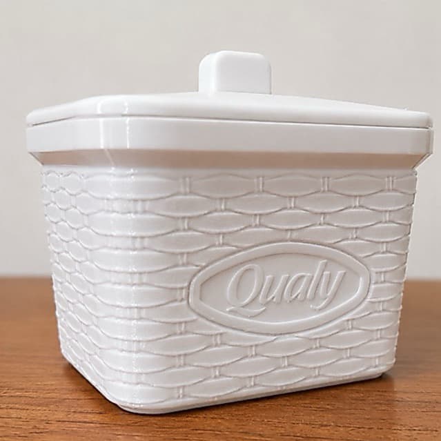 Manteigueira Inspirada na Qualy, pote de manteiga 500g, com Textura Ondulada Clássica