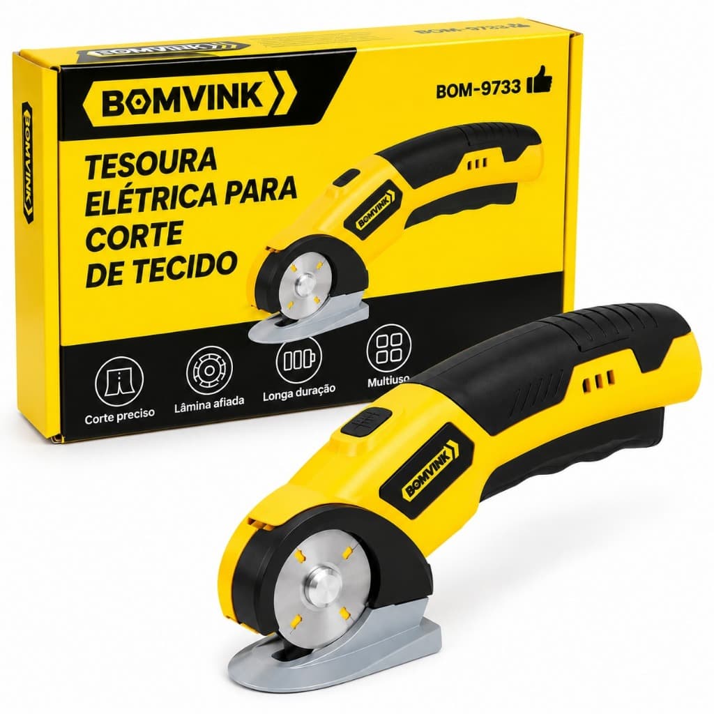 Tesoura Elétrica para Corte de Tecido Bomvink BOM-9733