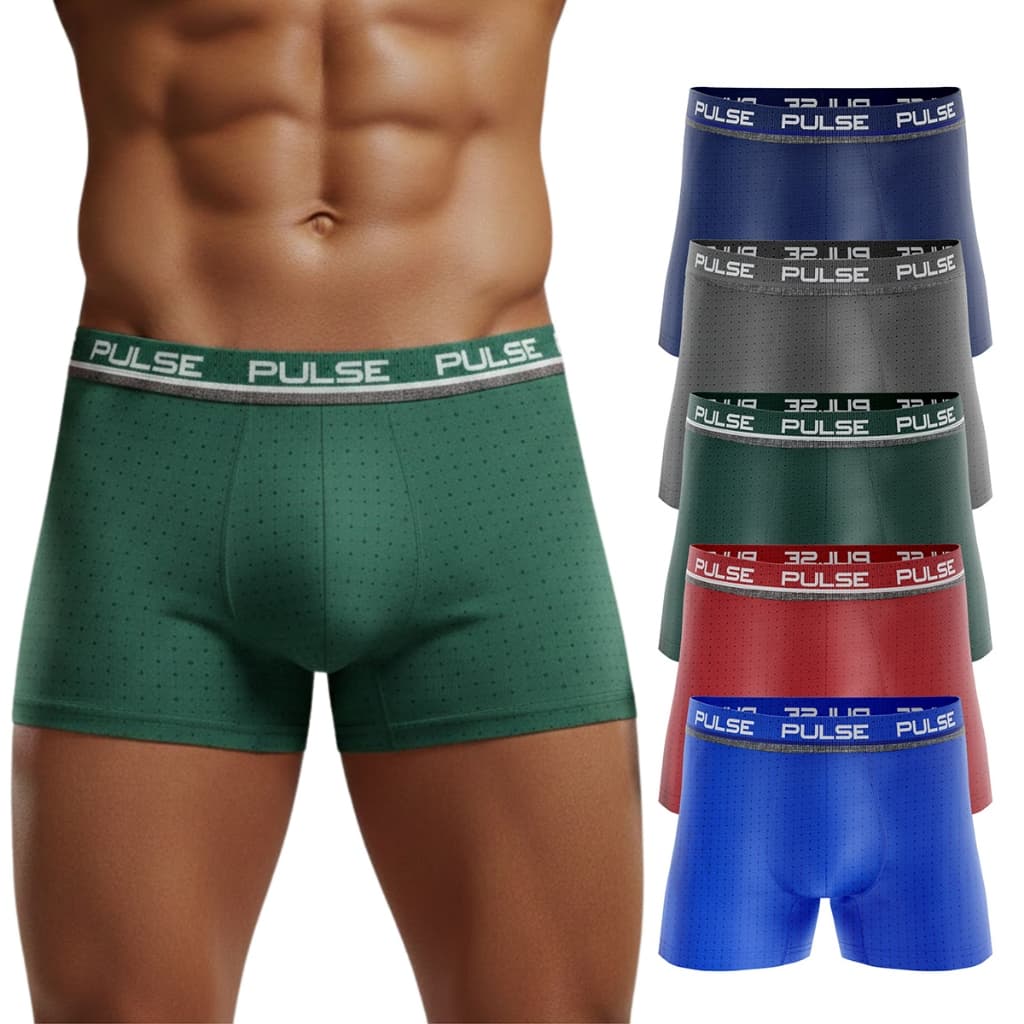 Kit 3 Cuecas Boxer DRY Fit  Forro Algodão Cueca Box Masculina Furadinha Premium