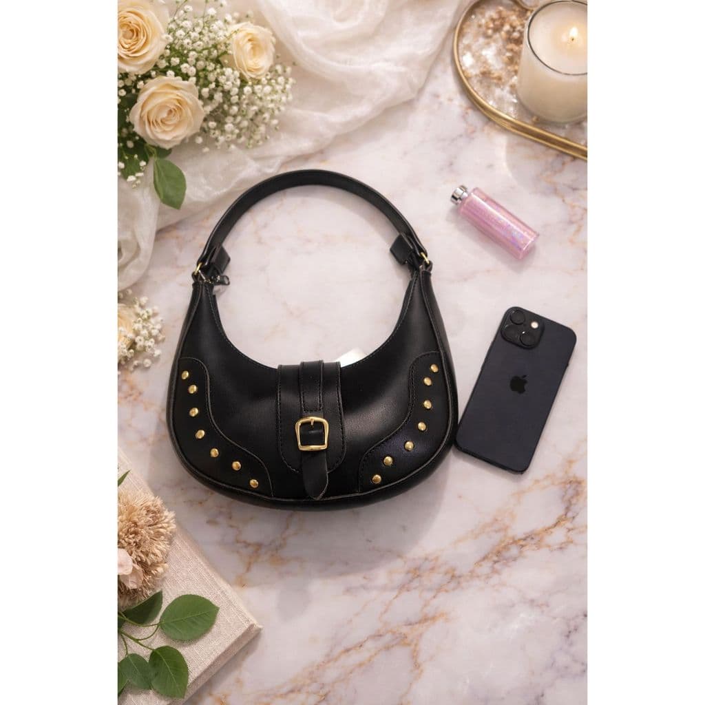 bolsa feminina pequena transversal moderna com fivela de detalhes douradas 5 cores disponivel