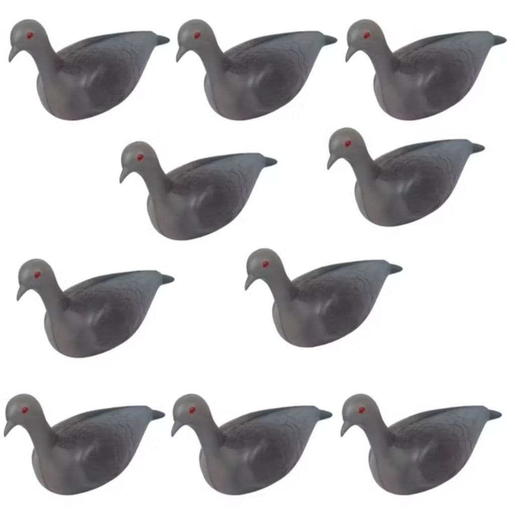 KIT 10 Chamariz Pombas em PVC Pombo para Caça ou Decoração de Ambientes