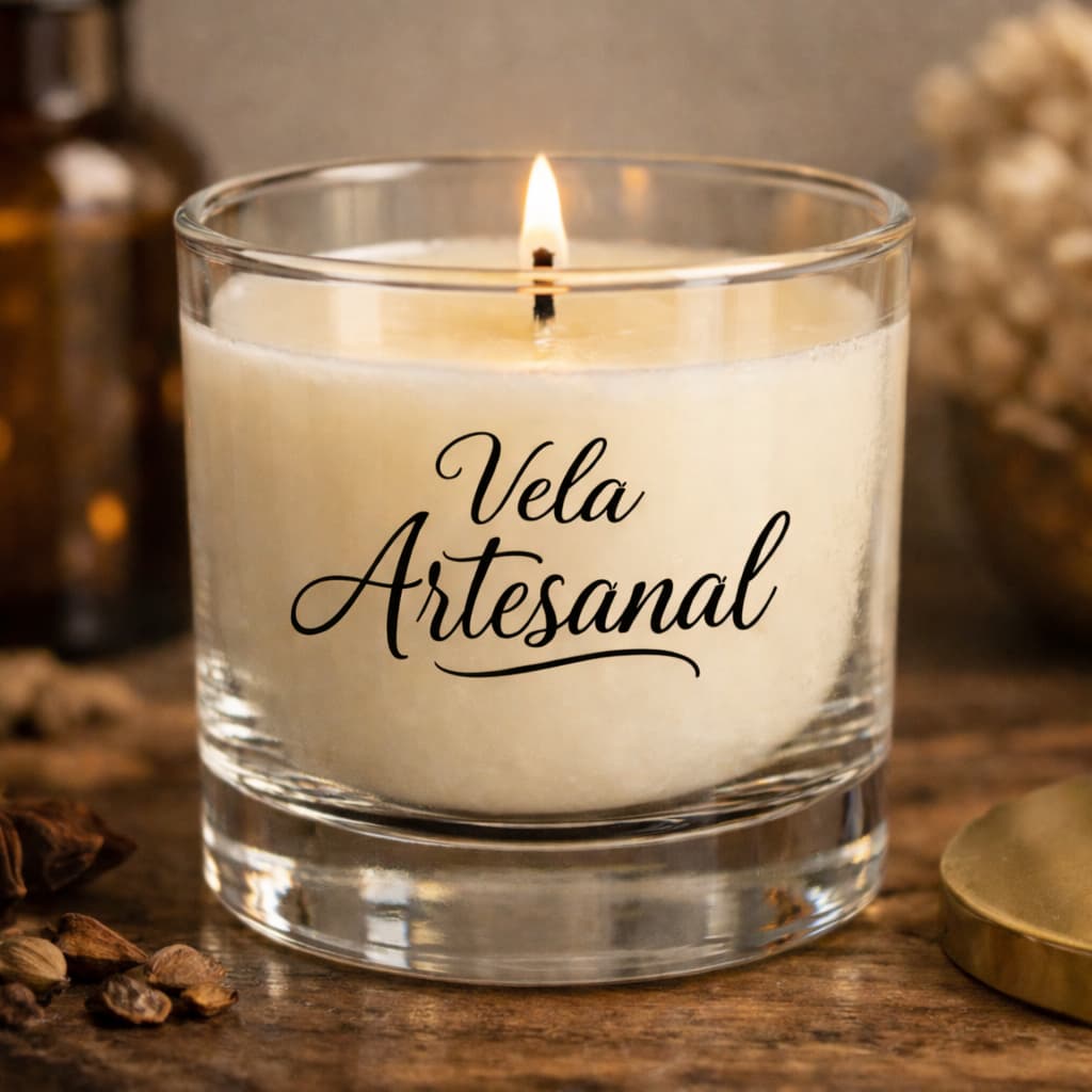 Adesivo / Etiqueta para Vela Artesanal Transparente
