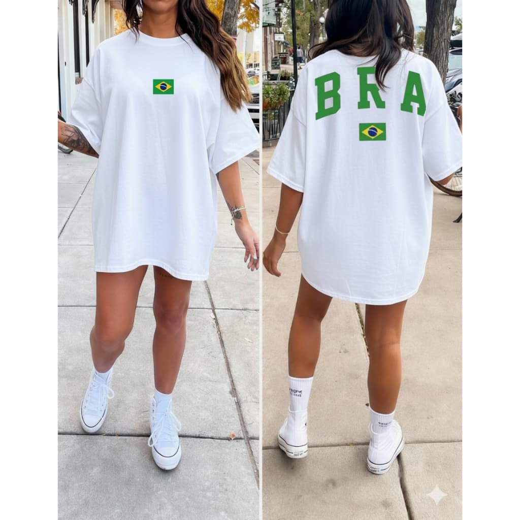 Camiseta Blusa Brasil Unissex Patria Amada Copa do Mundo 2026 tendencias brasileiras - TENDENCIA