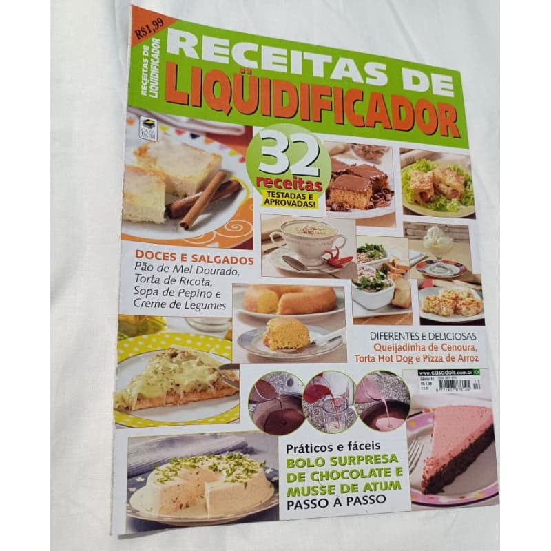 Revista 32 receitas de liquidificador