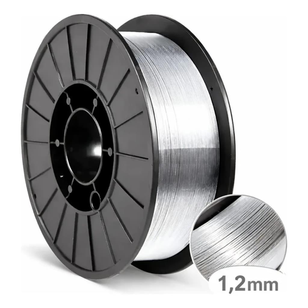 Arame Mig Alumínio Er-4043 1,2mm Rolo 7kg Para Solda Cinza