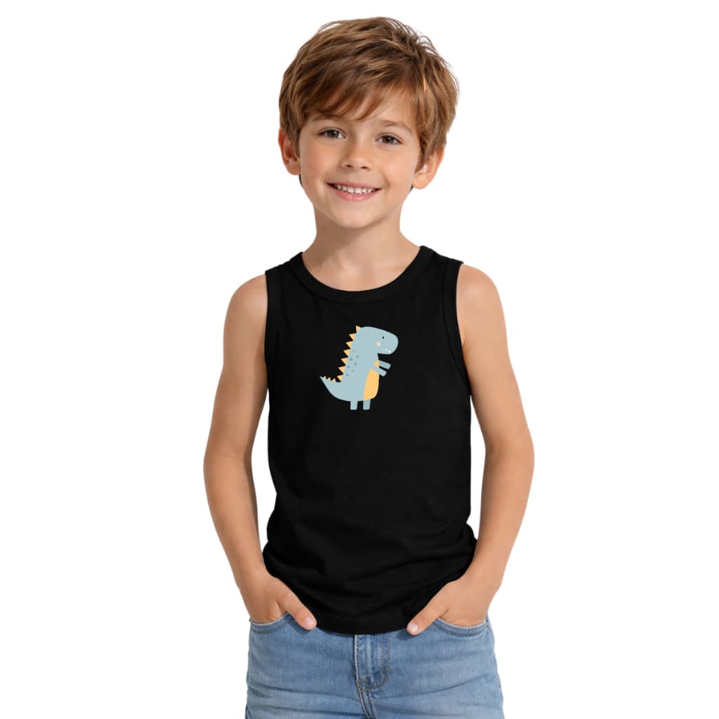 Camiseta Regata Infantil Duas Cores Algodão Fio 30.1 Premium Estampada Promoção