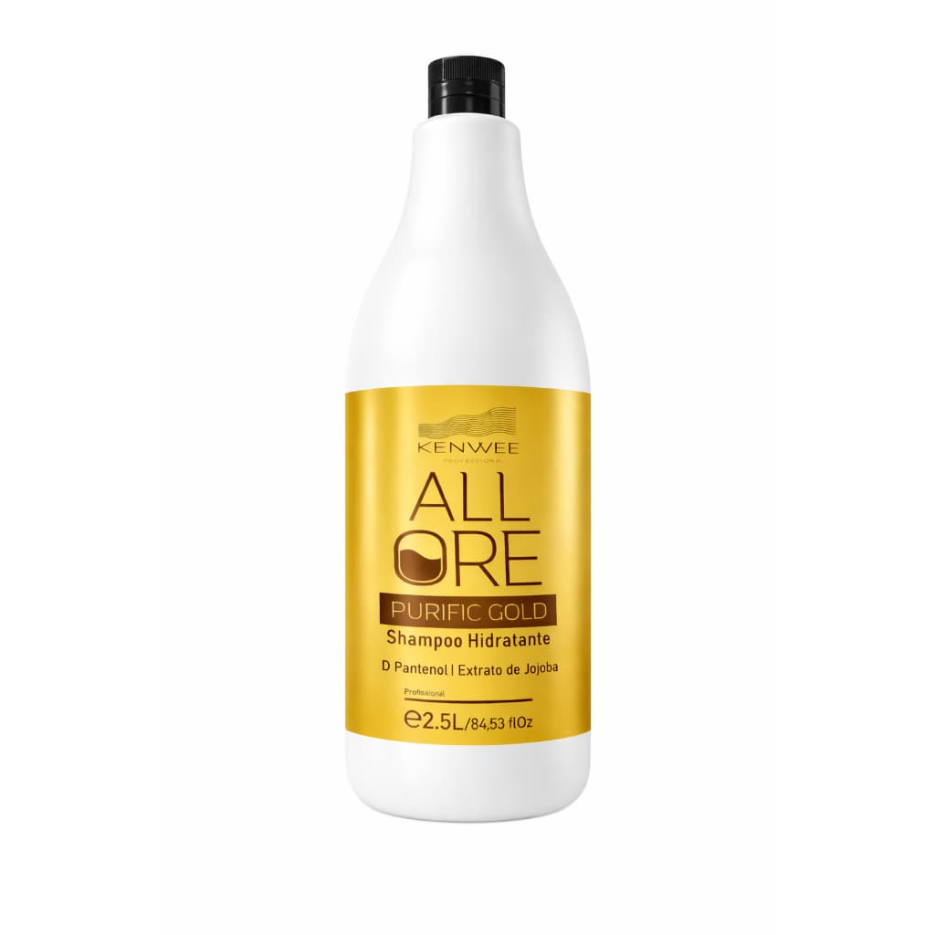Shampoo Hidratante Profissional All Ore Purific Gold Kenwee 2,5 Litros