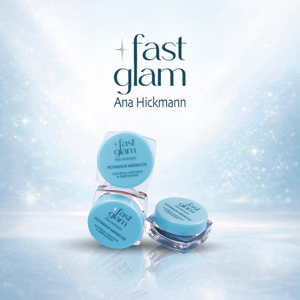 Sombra Cremosa e Delineador Fast Glam Potinhos Mágicos Ana Hickmann