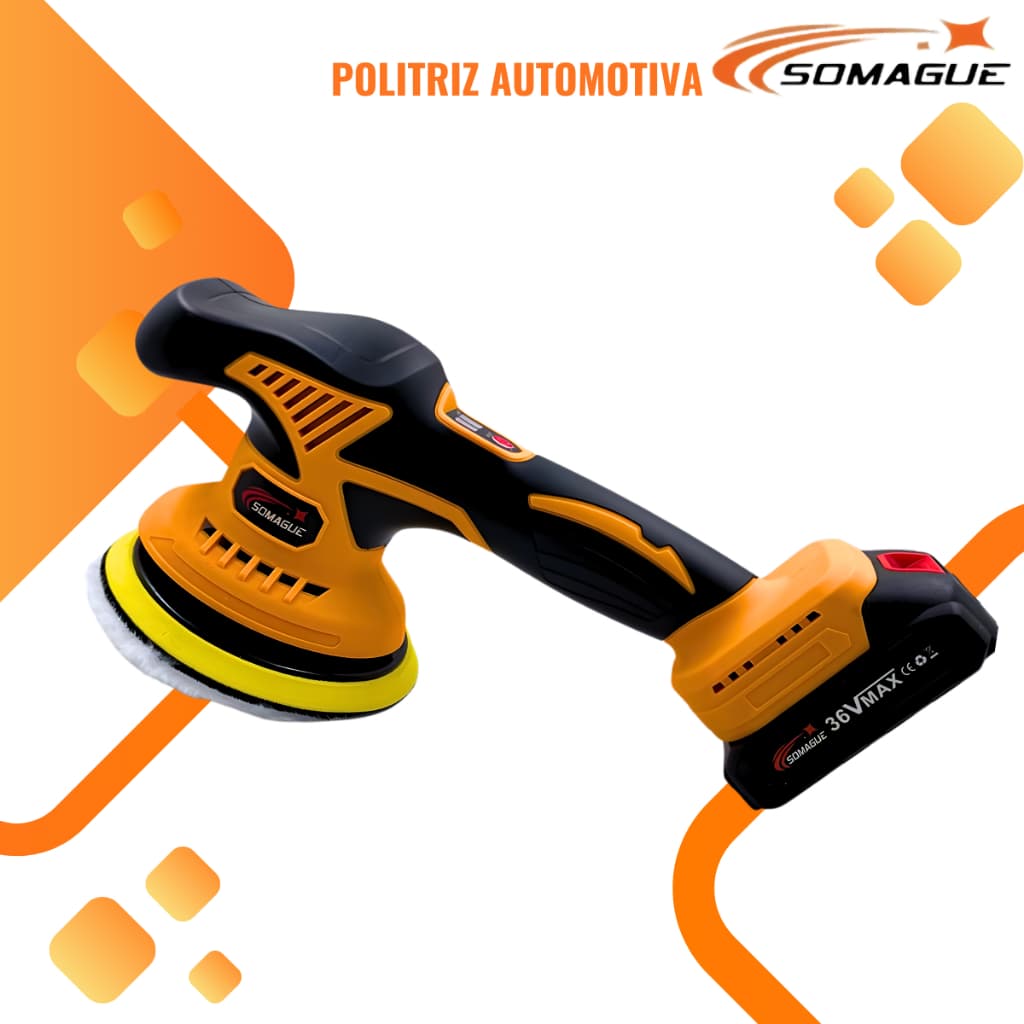 Politriz Automotiva Lixadeira Orbital Sem Fio 2 Baterias